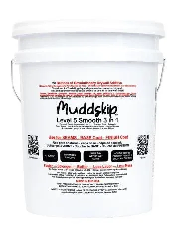 Muddskip Level 5 Smooth 3-in-1 Drywall Additive