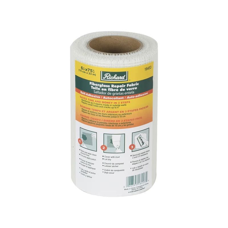 Richard Self-Adhesive Fiberglass Repair Fabric - 6" x 75'