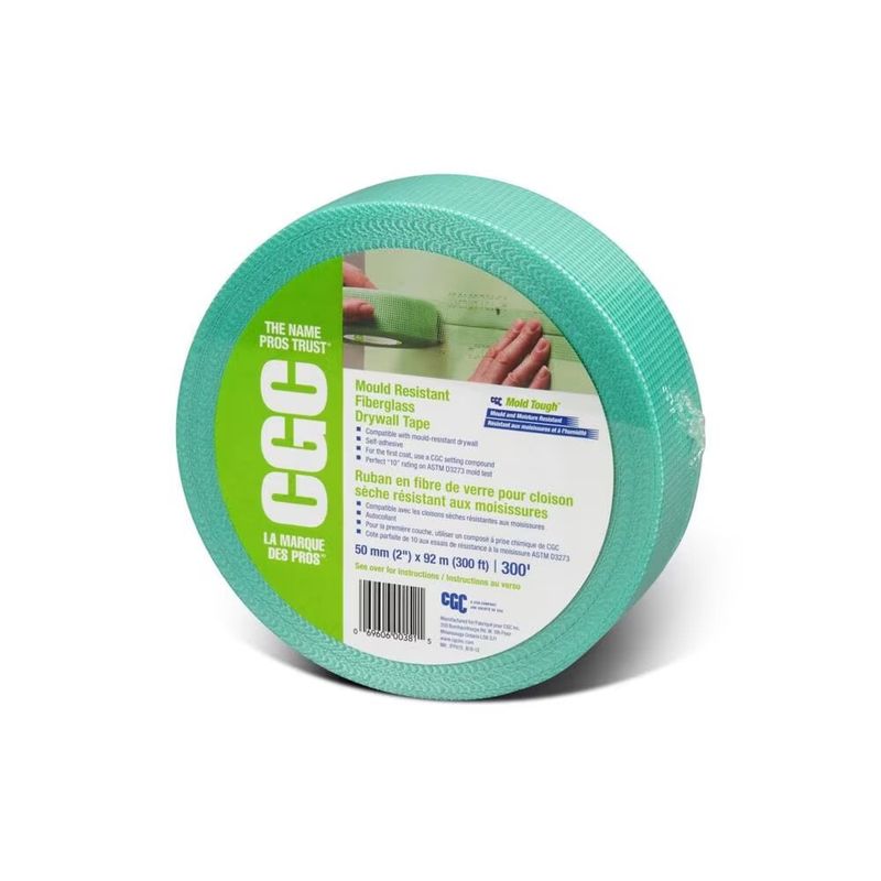 CGC Mould Tough Fiberglass Drywall Tape - 2 CGC Mould Tough Fiberglass Drywall Tape - 2" x 300'