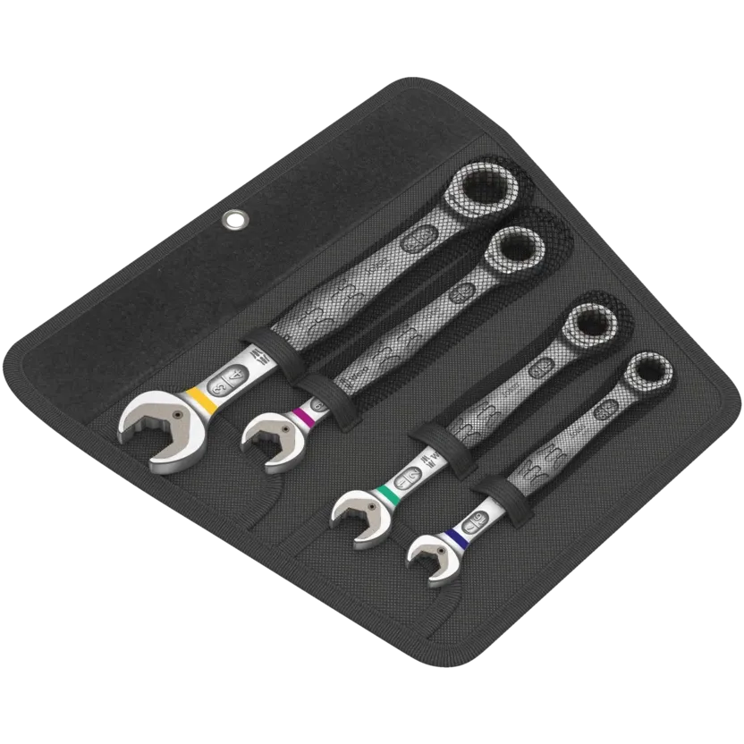 Wera 6000 Joker 4 Imperial Set 1 Ratcheting combination wrenches set, Imperial