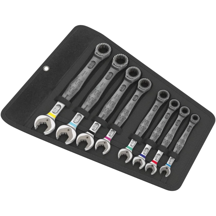 Wera 6000 Joker 8 Imperial Set 1 Ratcheting combination wrenches set, Imperial