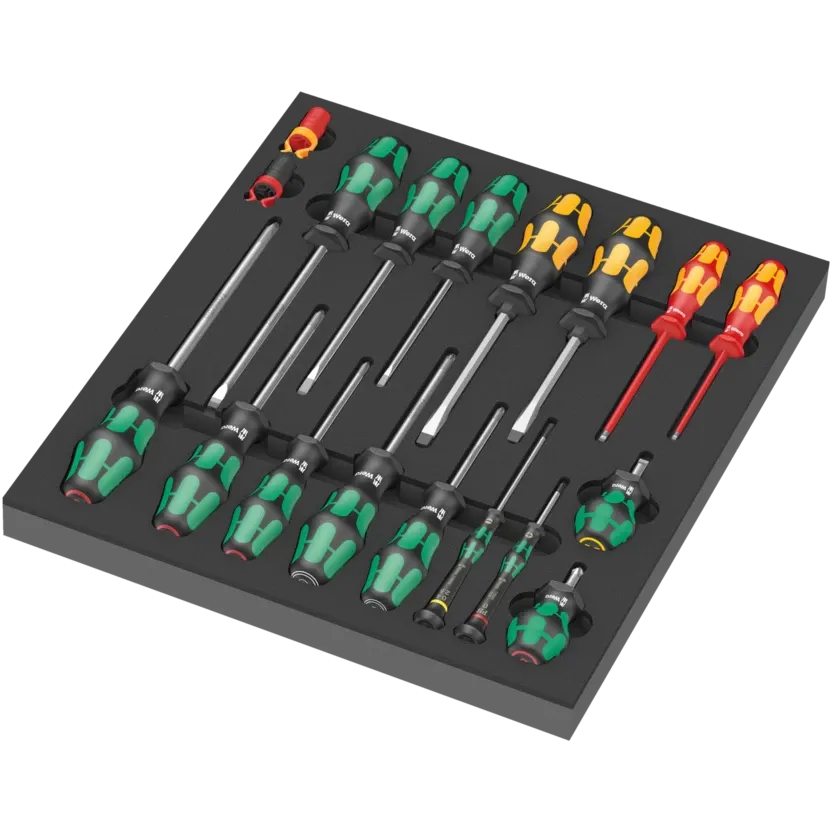 Wera 9710 Foam insert screwdriver set 1