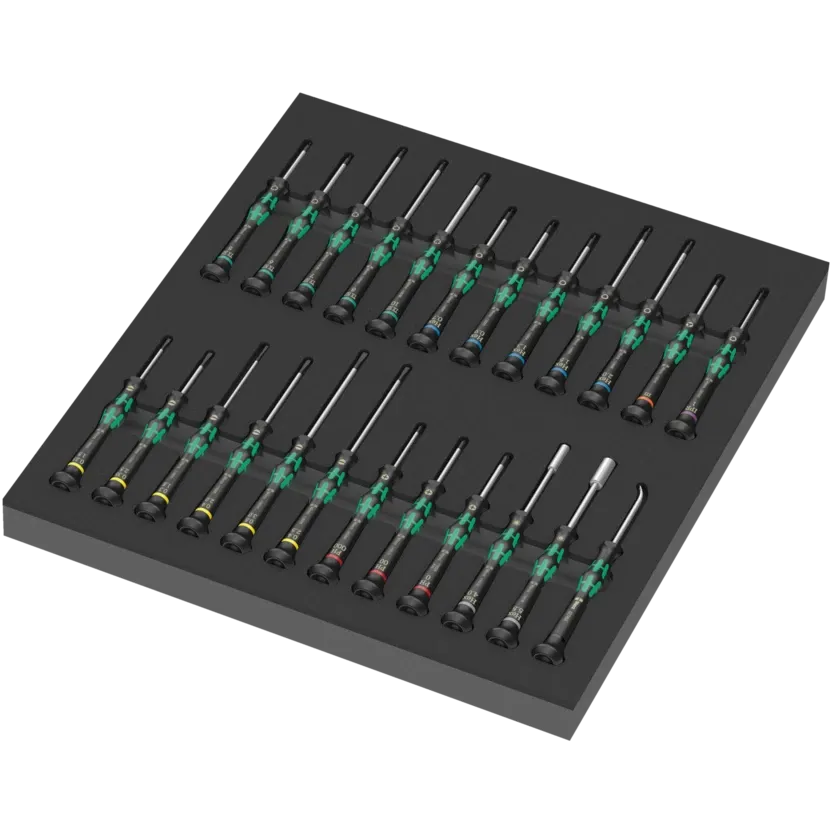 Wera 9715 Foam insert Kraftform Micro screwdriver set 1