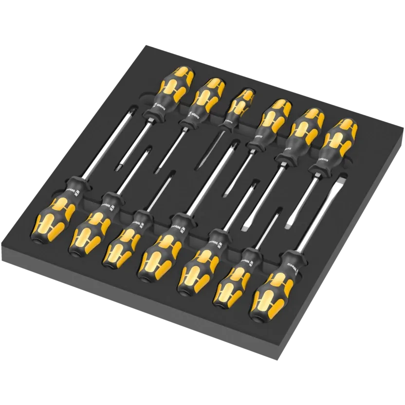 Wera 9714 Foam insert The Chiseldriver screwdriver set 1