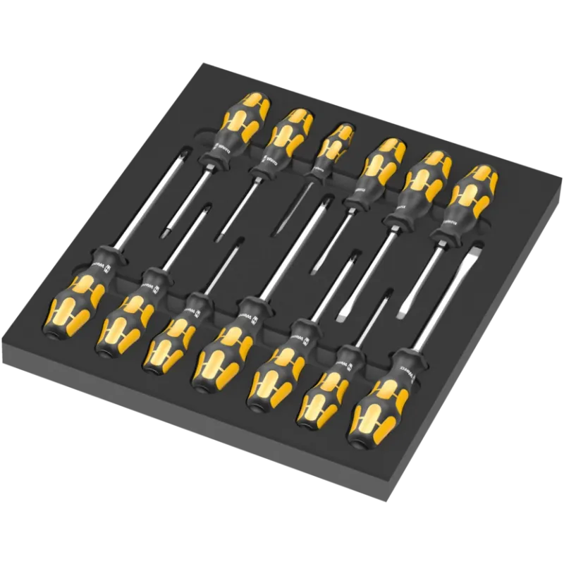 Wera 9714 Foam insert The Chiseldriver screwdriver set 1 Wera 9714 Foam insert The Chiseldriver screwdriver set 1