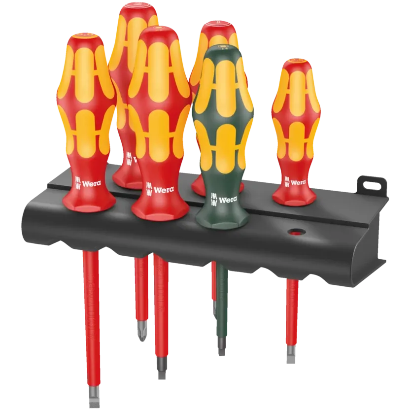 Wera 160 i/168 i/6 Rack Screwdriver set Kraftform Plus Series 100, and rack