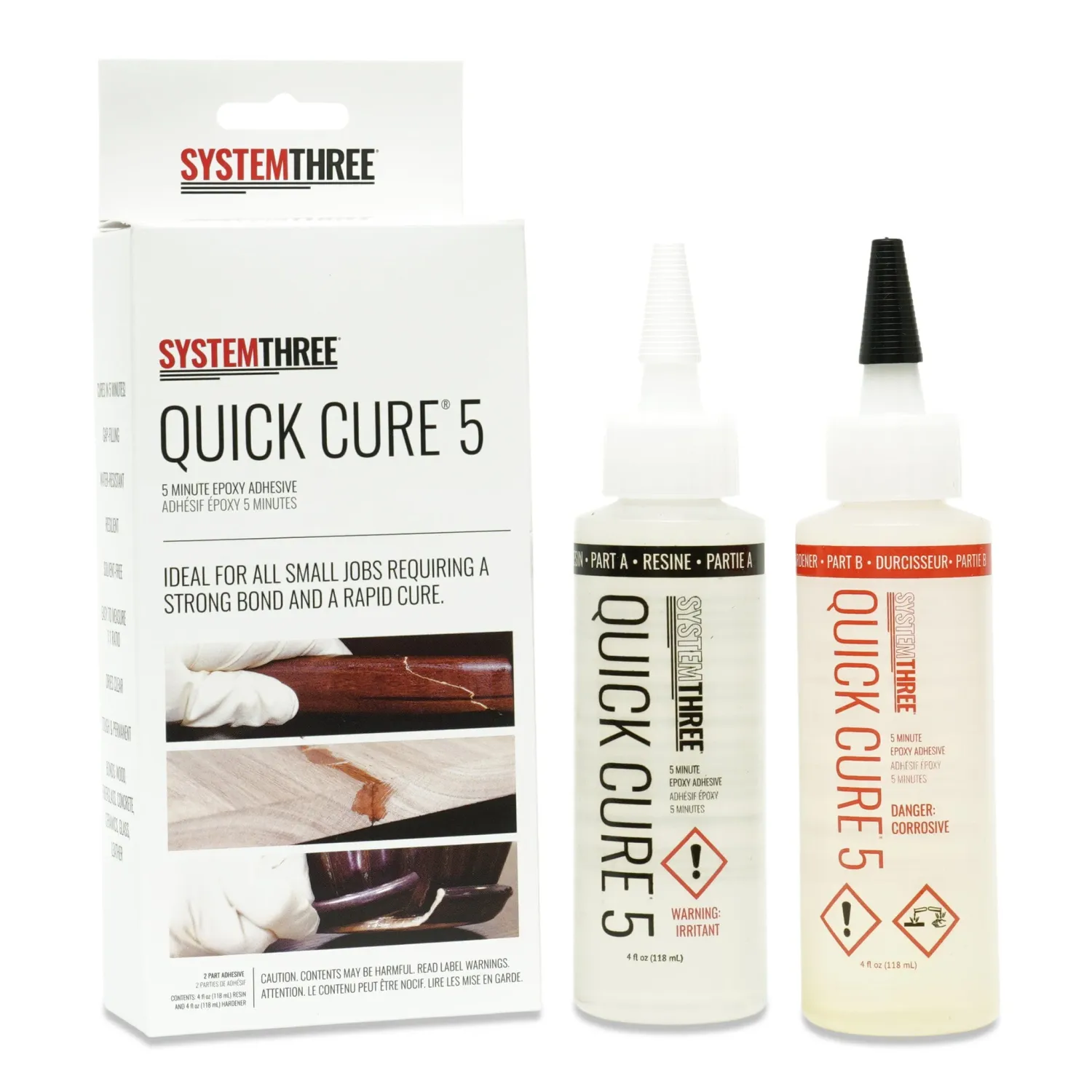 System Three Quick Cure 5 - 5 Minute Epoxy Adhesive System Three Quick Cure 5 - 5 Minute Epoxy Adhesive