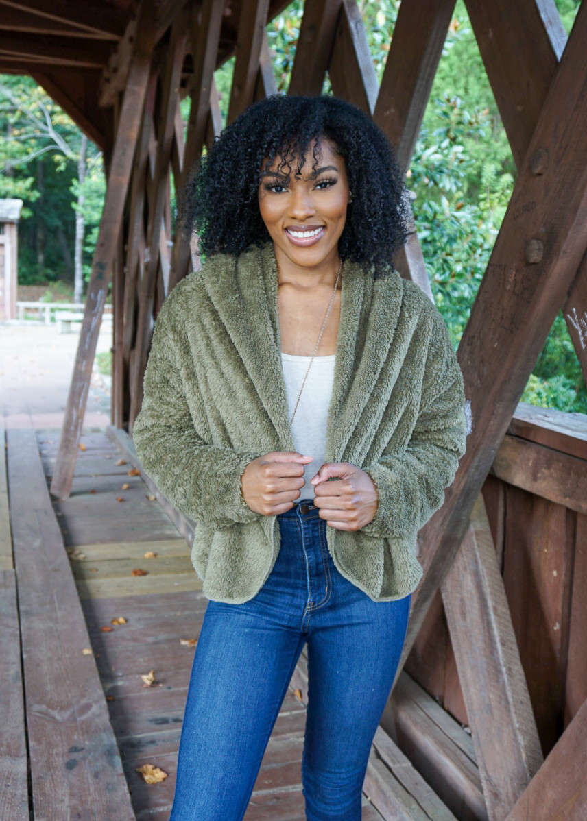 HYFVE Sherpa Hoodie - Olive
