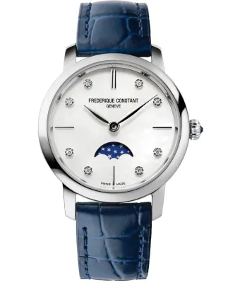 Часы Frederique Constant Slimline Ladies Moonphase FC-206MPWD1S6