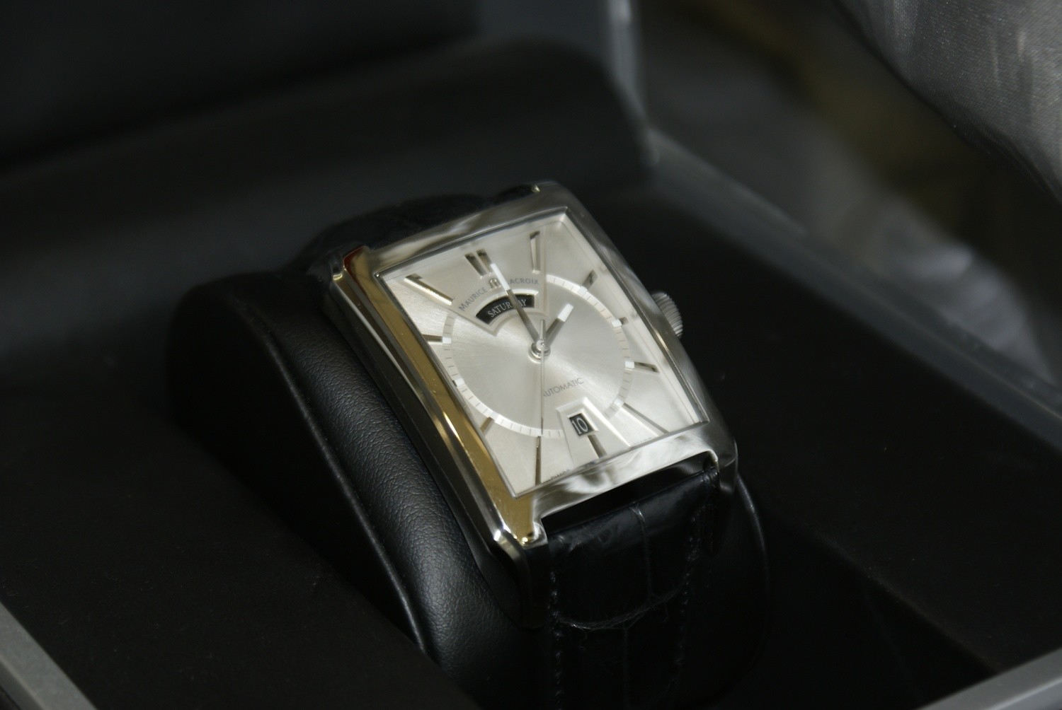 Maurice Lacroix Pontos Rectangulaire Day/Date PT6237-SS001-13E