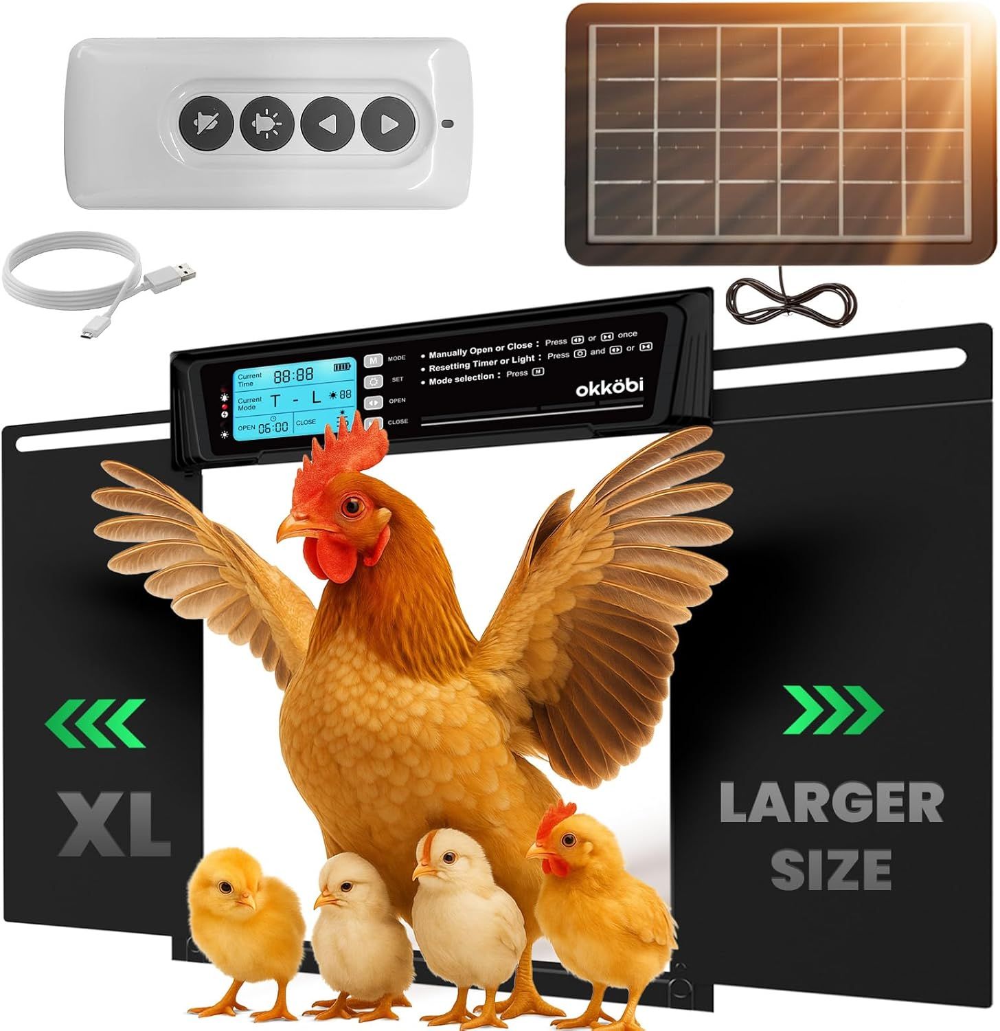 XL Automatic Solar Powered Poultry Door