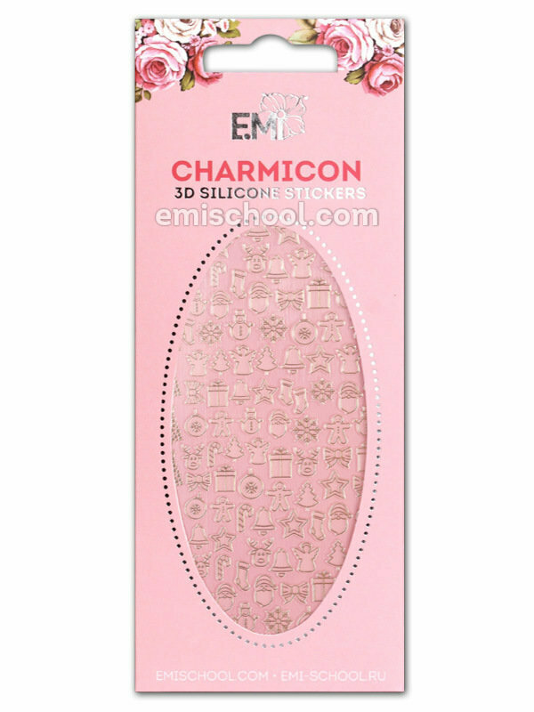 Charmicon 3D Silicone Stickers #72 Merry Christmas
