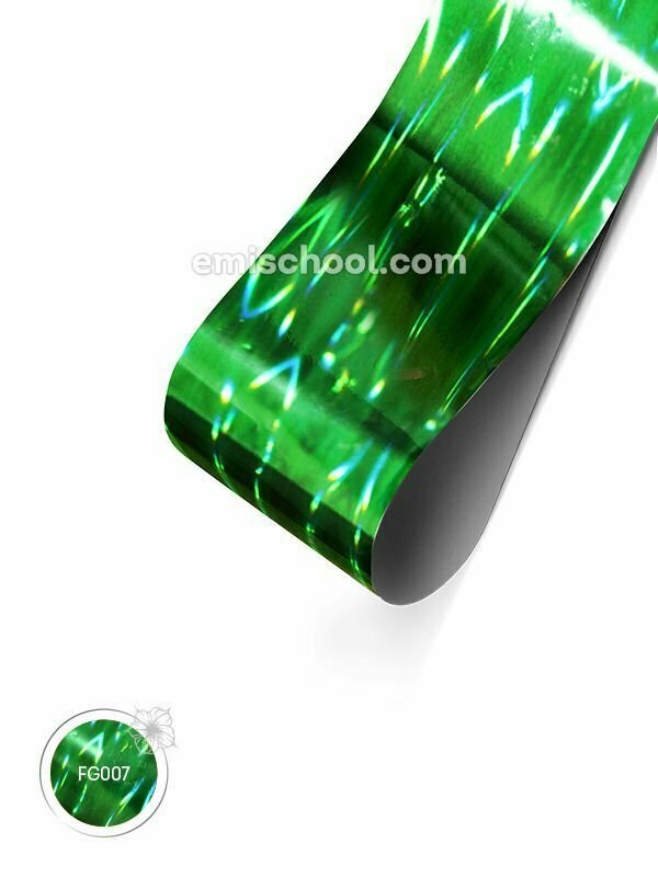 Foil holographic green Stereo effect, 1.5 m
