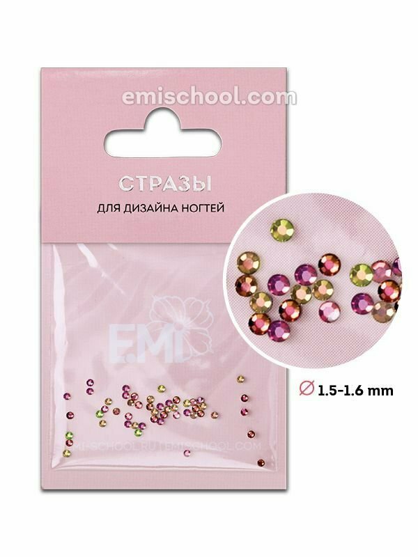 Rhinestones Chameleon #4, 50 pcs.