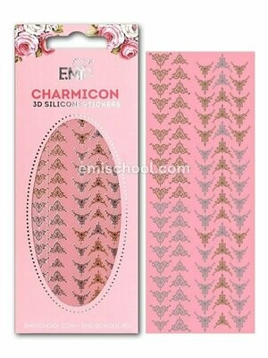 Charmicon 3D Silicone Stickers Lunula #21 Gold/Silver