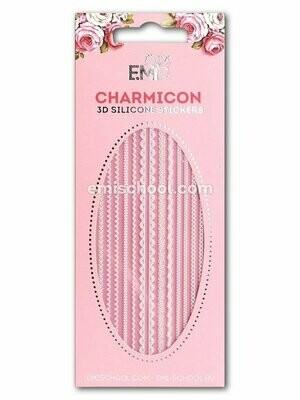 Charmicon 3D Silicone Stickers Lace MIX White #3