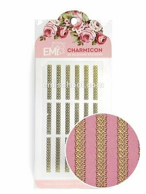 Charmicon 3D Silicone Stickers Ornament Gold #4