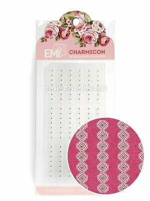 Charmicon 3D Silicone Stickers Ornament White #5