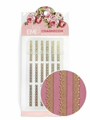 Charmicon 3D Silicone Stickers Ornament Gold #2