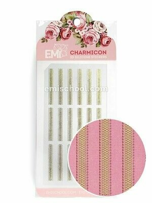 Charmicon 3D Silicone Stickers Ornament Gold #3