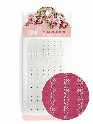 Charmicon 3D Silicone Stickers Ornament White #2