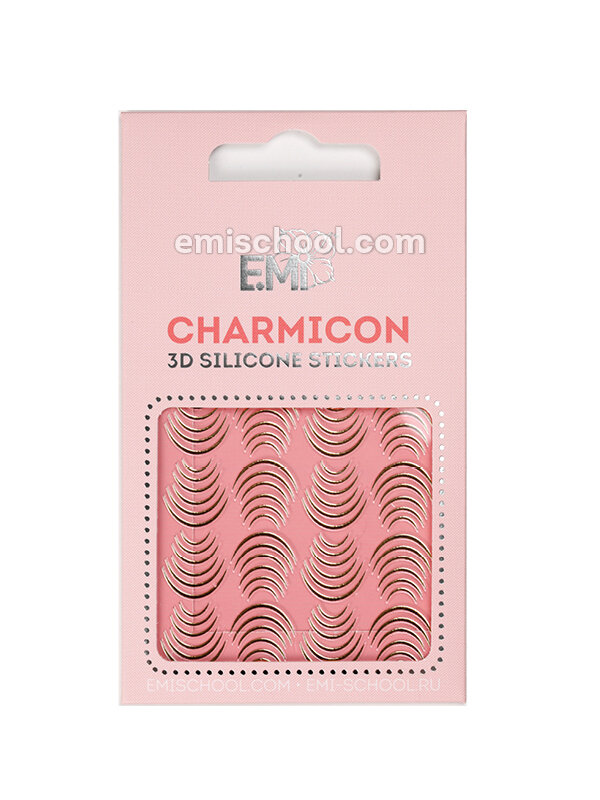 Charmicon 3D Silicone Stickers #115 Lunula Gold