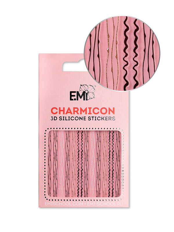 Charmicon 3D Silicone Stickers #122 Lines