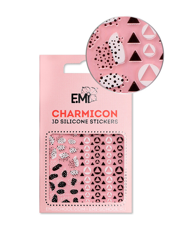Charmicon 3D Silicone Stickers #120 Geometric Patterns