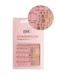 Charmicon 3D Silicone Stickers #158 Squares Gold