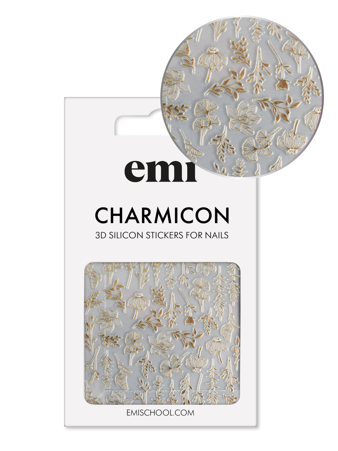 Charmicon 3D Silicone Stickers #190 Autumn Tenderness_Gold