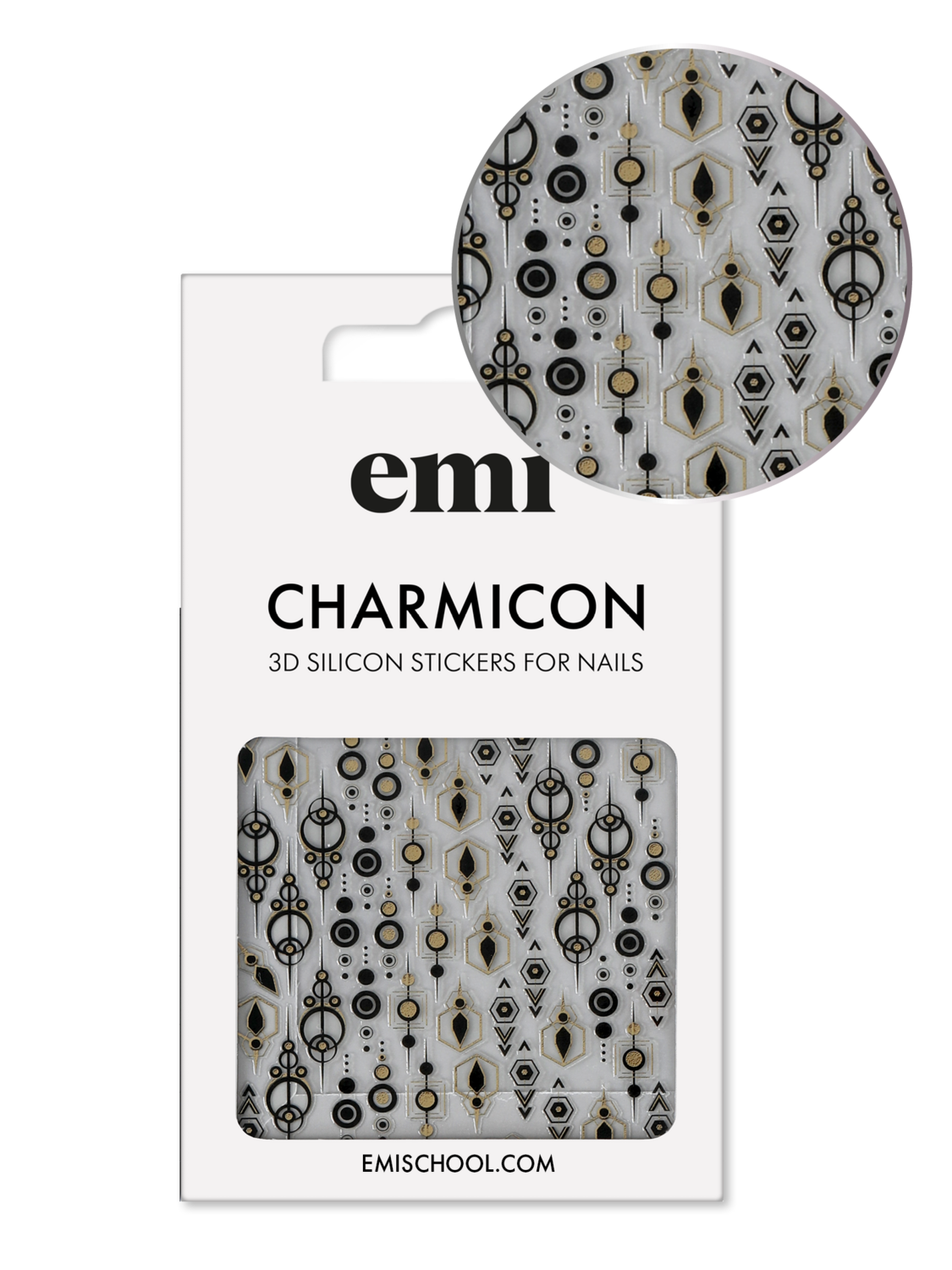Charmicon 3D Silicone Stickers #214 Fancy Patterns