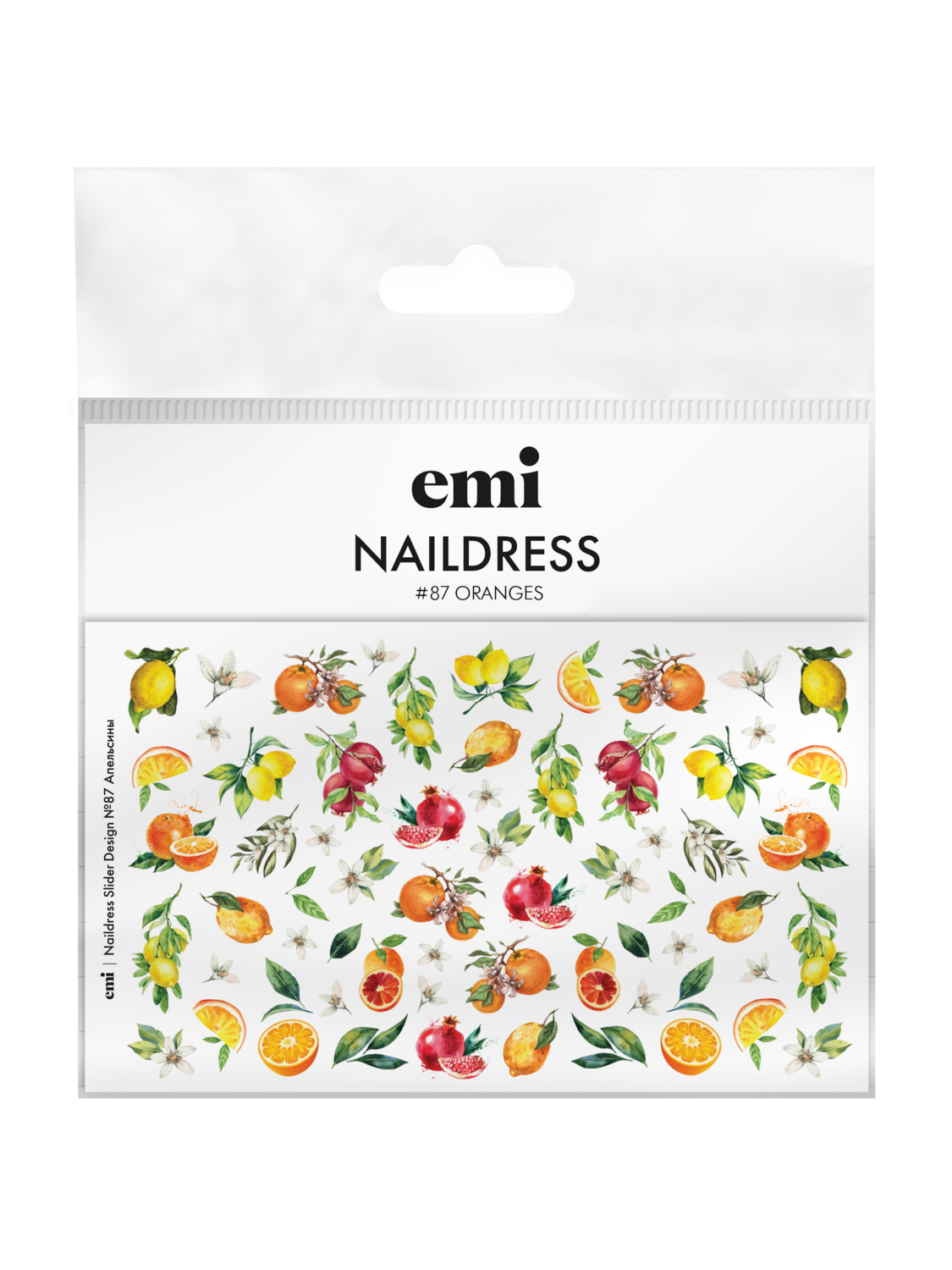 Naildress Slider Design #87 Oranges