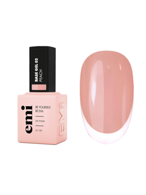 E.MiLac Base Gel Peach #02, 9 ml.