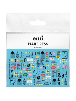 Naildress Slider Design #100 Fonts