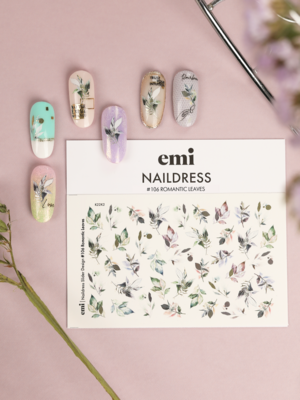 Naildress Slider Design #106 Romantic Leaves
