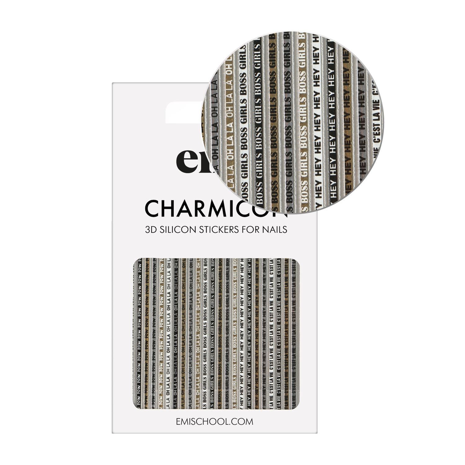 Charmicon 3D Silicone Stickers #244 Oh la la