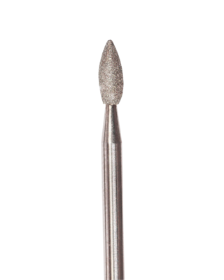 Drop-shaped diamond coated rotary file 2,7 mm, Medium abrasiveness