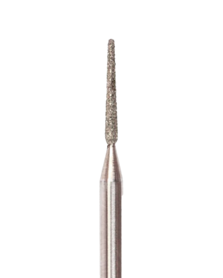 Needle cone-shaped diamond coated rotary file, 1,4 mm, abrasiveness