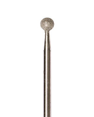 Ball-Shaped Diamond Coated Rotary File, 4 mm, Fine abrasiveness