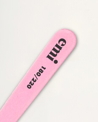 Mini Wood Nail File Pink 180/220