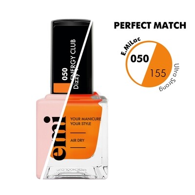 Combinación perfecta Gel Polish &amp; Nail Polish, color naranja neón