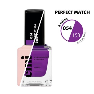 Combinación perfecta Gel Polish &amp; Nail Polish, color violeta neón