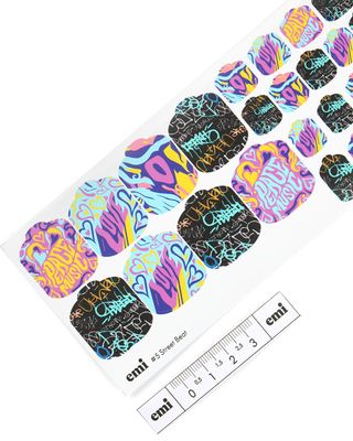 Pedicure nail wraps #5 Street Beat