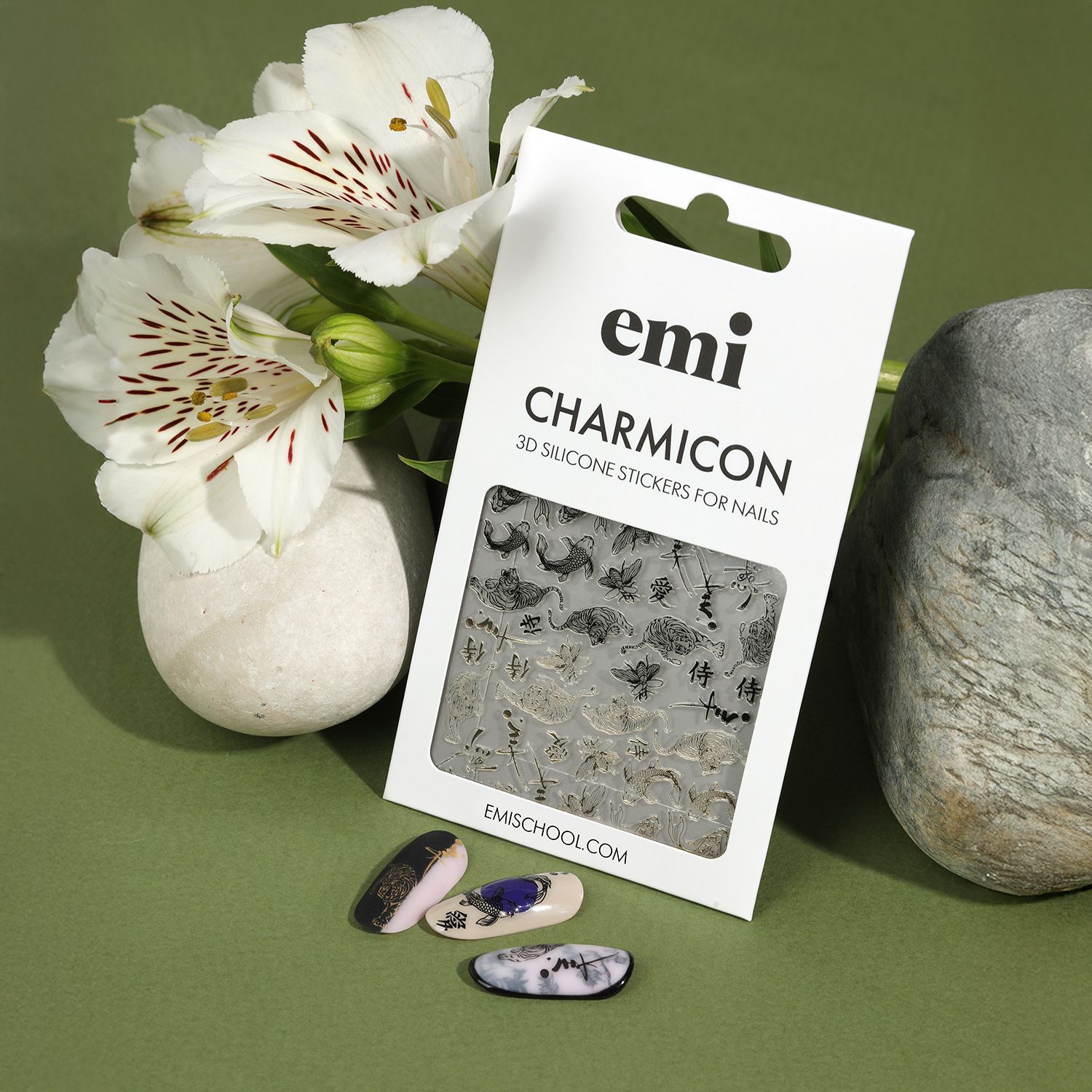 Charmicon 3D Silicone Stickers #254 Eastern Garden