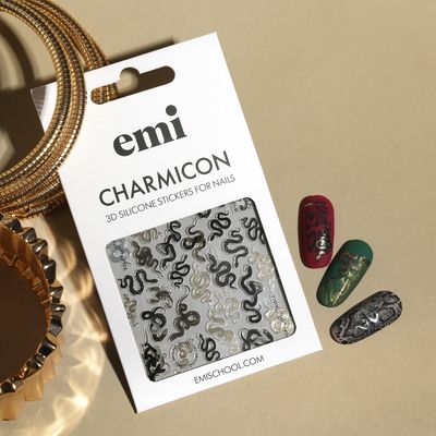Charmicon 3D Silicone Stickers #259 Snakes