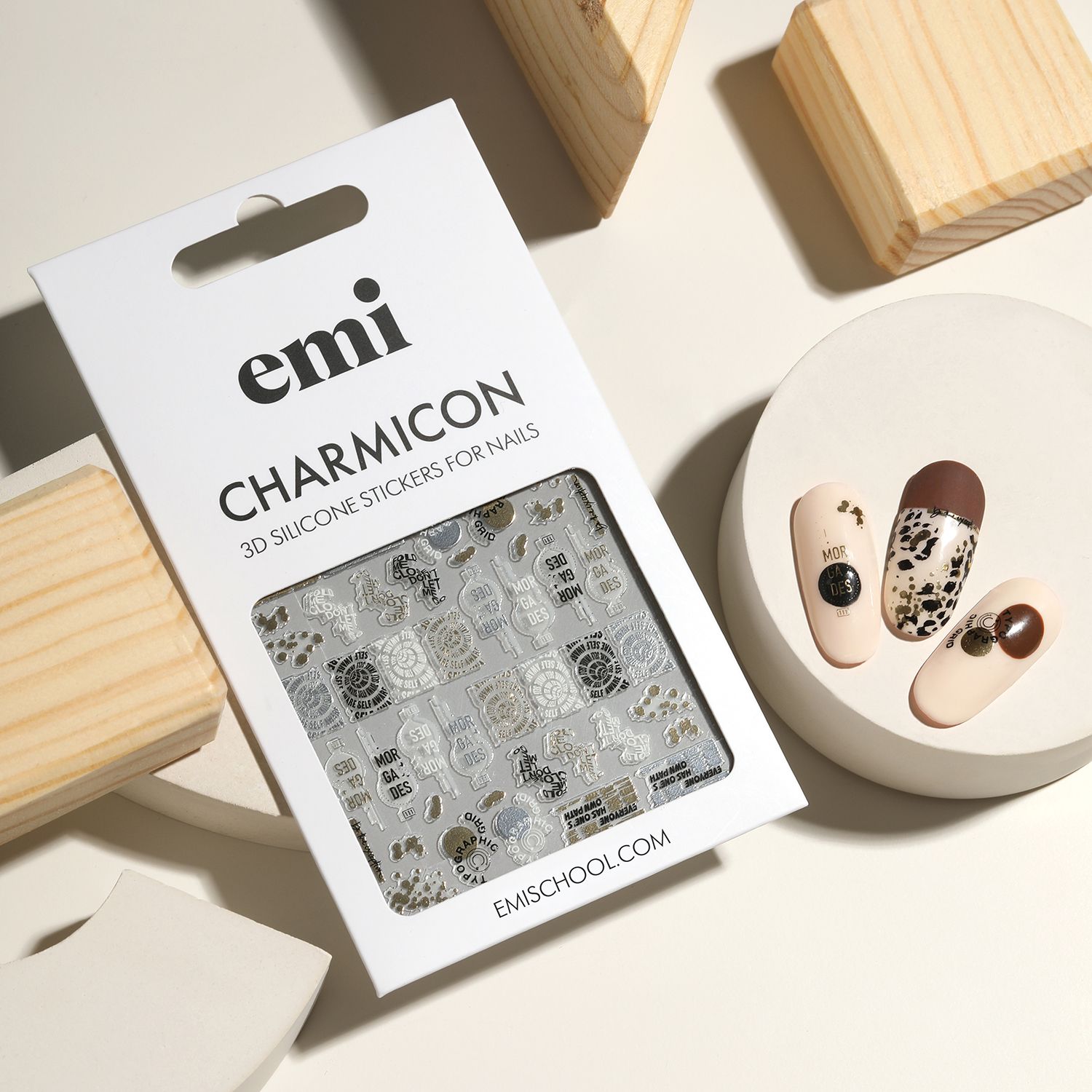 Charmicon 3D Silicone Stickers #260 Brain Teaser