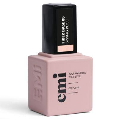 E.MiLac Fiber Base Gel Spring Rose #8, 15 ml.