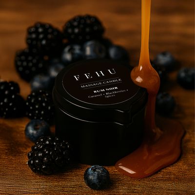 Vela de Masaje Ron negro 30 g.