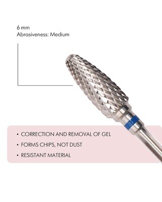 Carbide BIT Corn 6 mm, medium abrasiveness