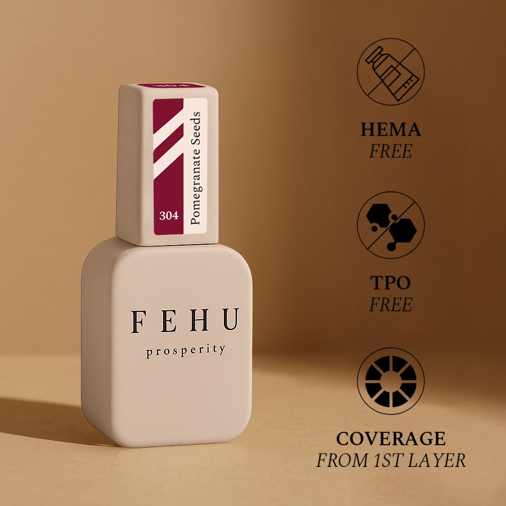 Gel Polish #304 Pomegranate Seeds, 12 ml.